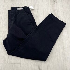 GAP‎ Women's Size 8 Downtown Khaki Pants Black Regenerative Cotton